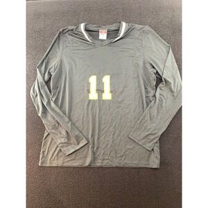Alleson Athletic Womens Long Sleeve‎ Volleyball Jersey Number 11 black XL